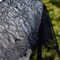 1 Yard Black Silk Chantilly French Lace Trim with Lashes Ideal For Garments